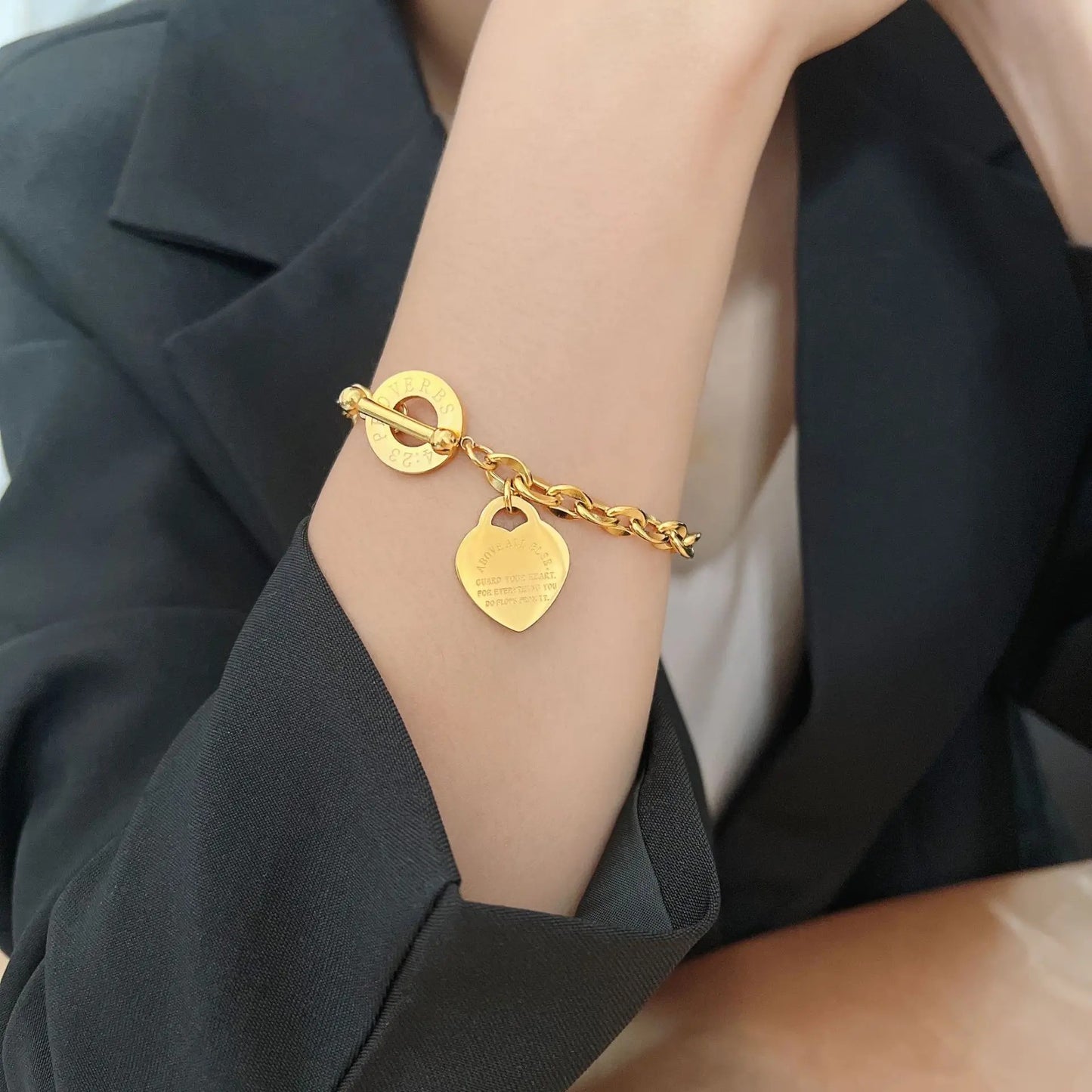 Pulsera de Lujo Protege Tu Corazon