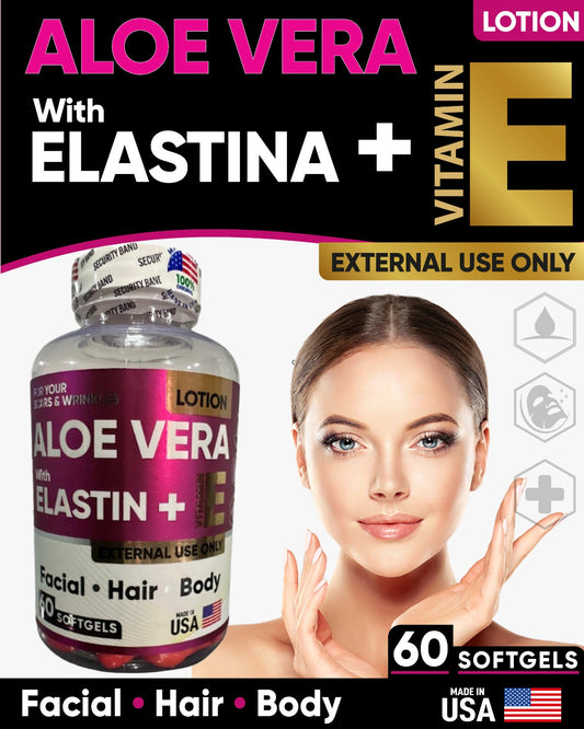 Aloe Vera y Elastina + vitamina E X 60