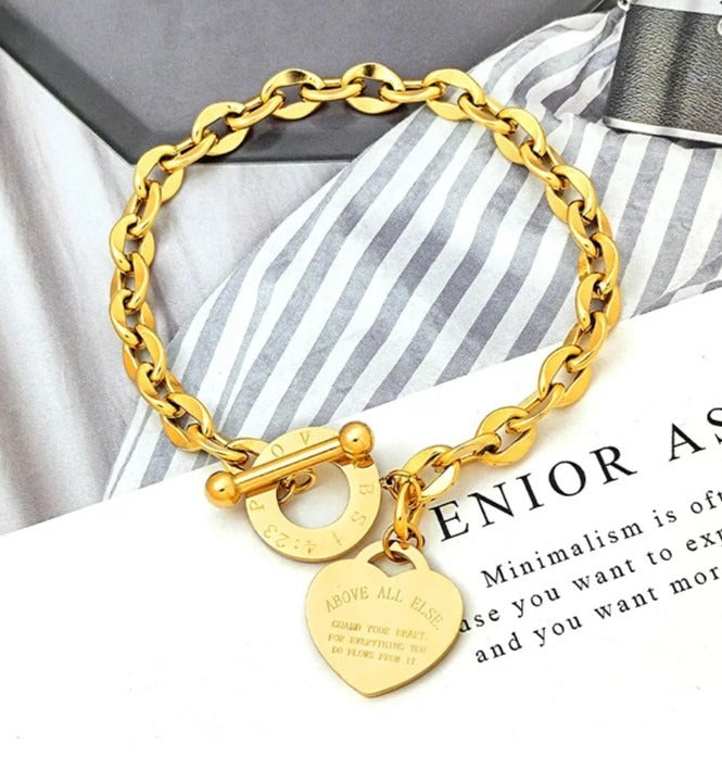 Pulsera de Lujo Protege Tu Corazon